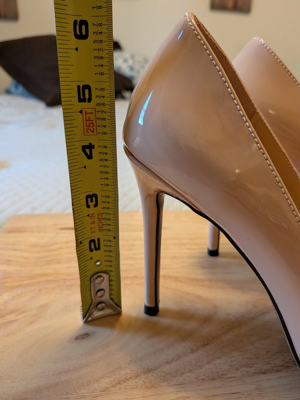 Classic Nude Patent High Heel Pumps